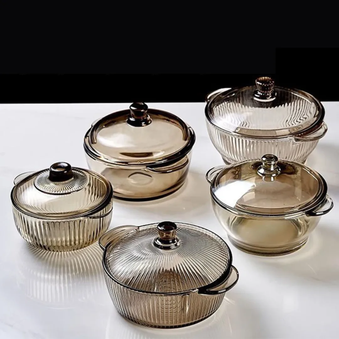 Classic salad crystal bowl with cover