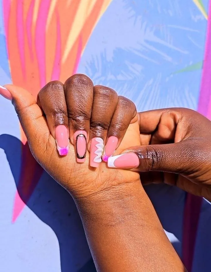 Natural and polygel nails