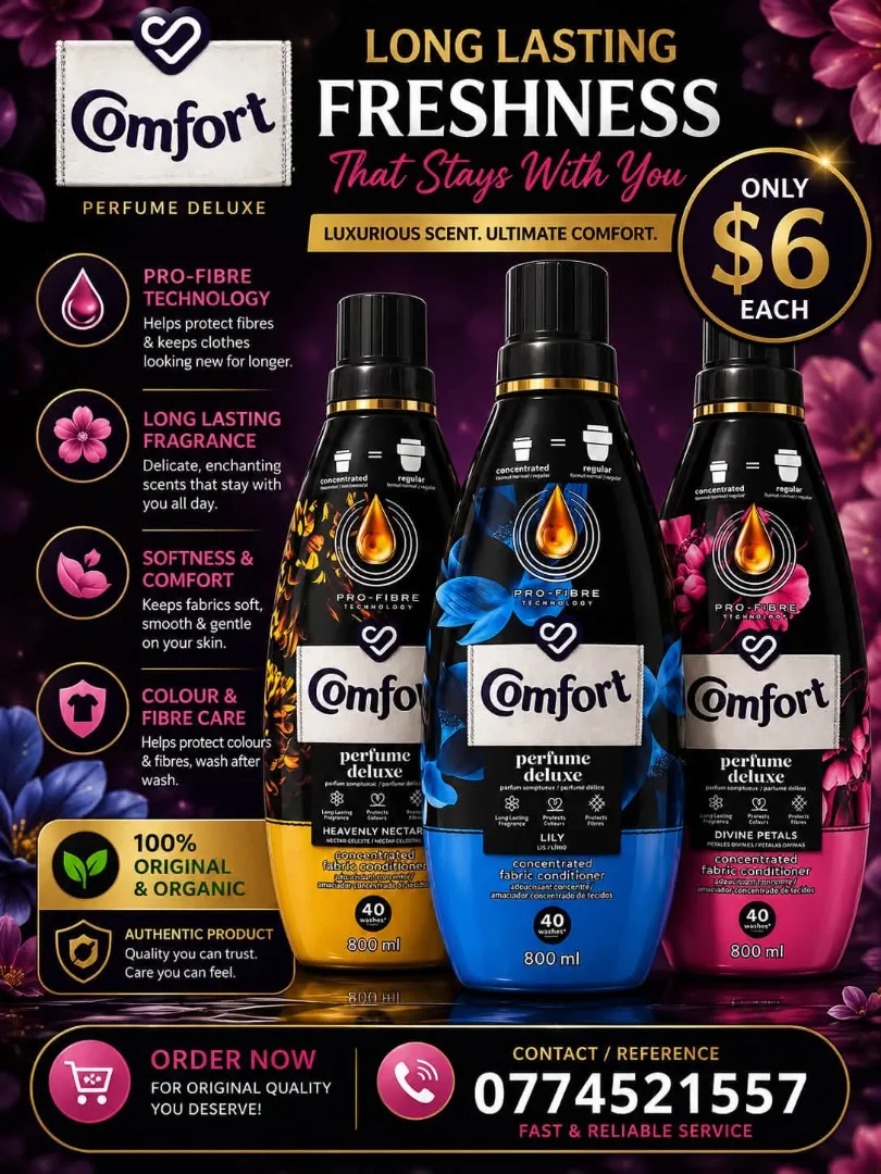 Comfort Perfume Deluxe Fabric Conditioner 800ml