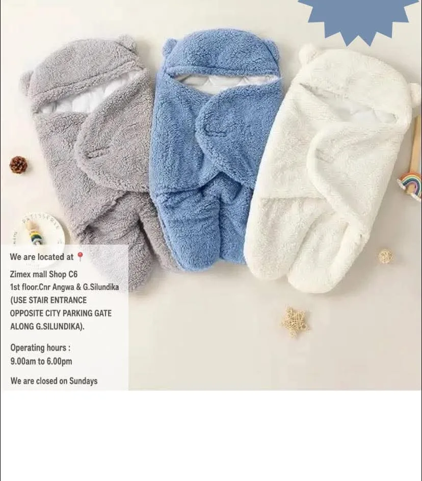 Baby Bear Fleece Swaddle Wraps