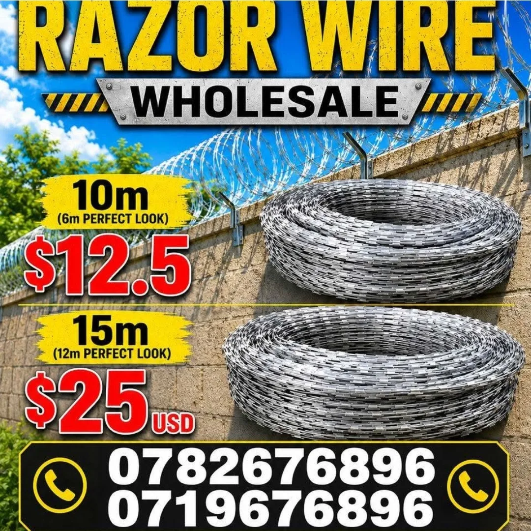Razor Wire 10m and 15m Rolls