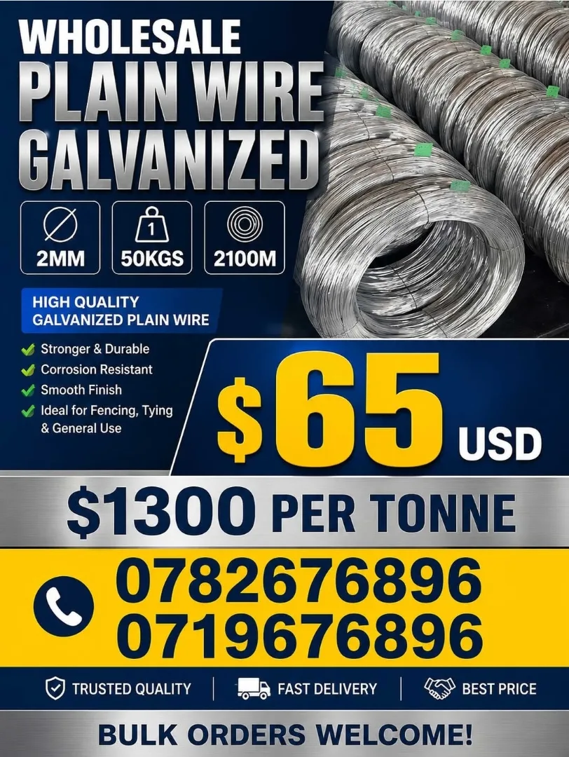 Galvanized Plain Wire 2mm 50kg