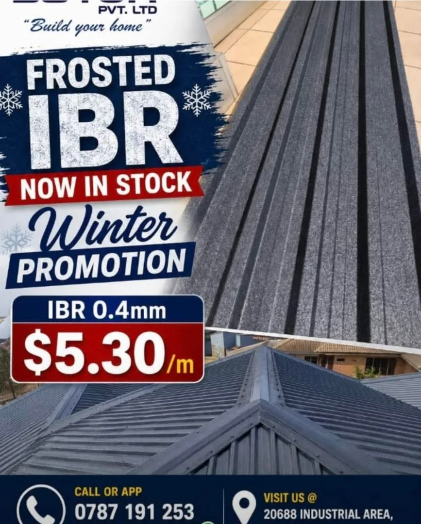 Frosted IBR Roofing Sheets 0.4mm
