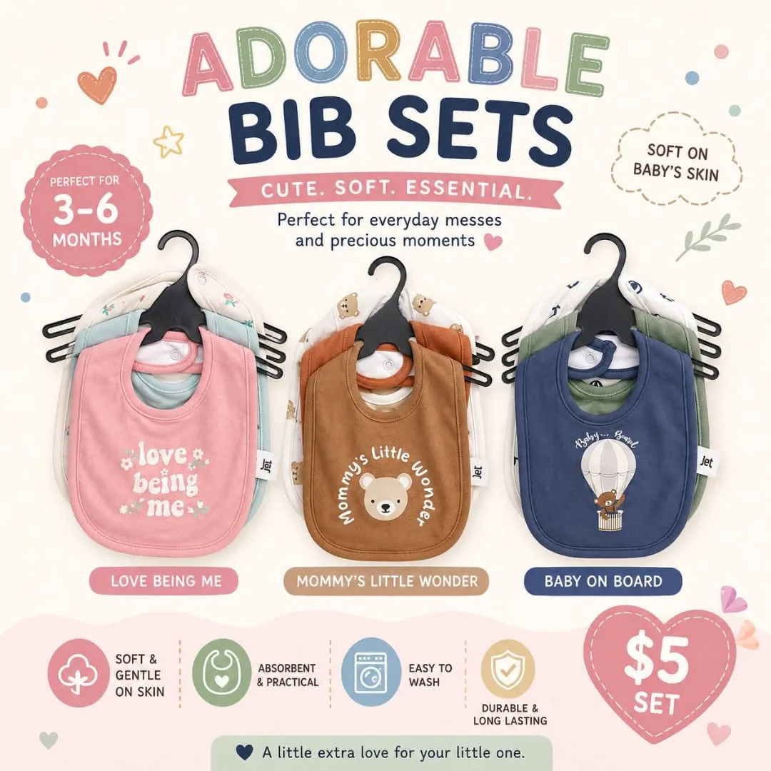 Adorable Bib Sets for Babies