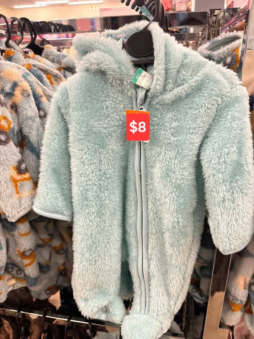 Baby Blue Fleece Onesie