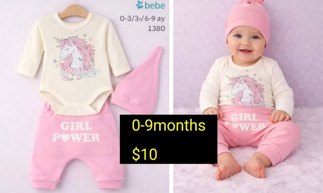 Bebe Unicorn Baby Outfit Set