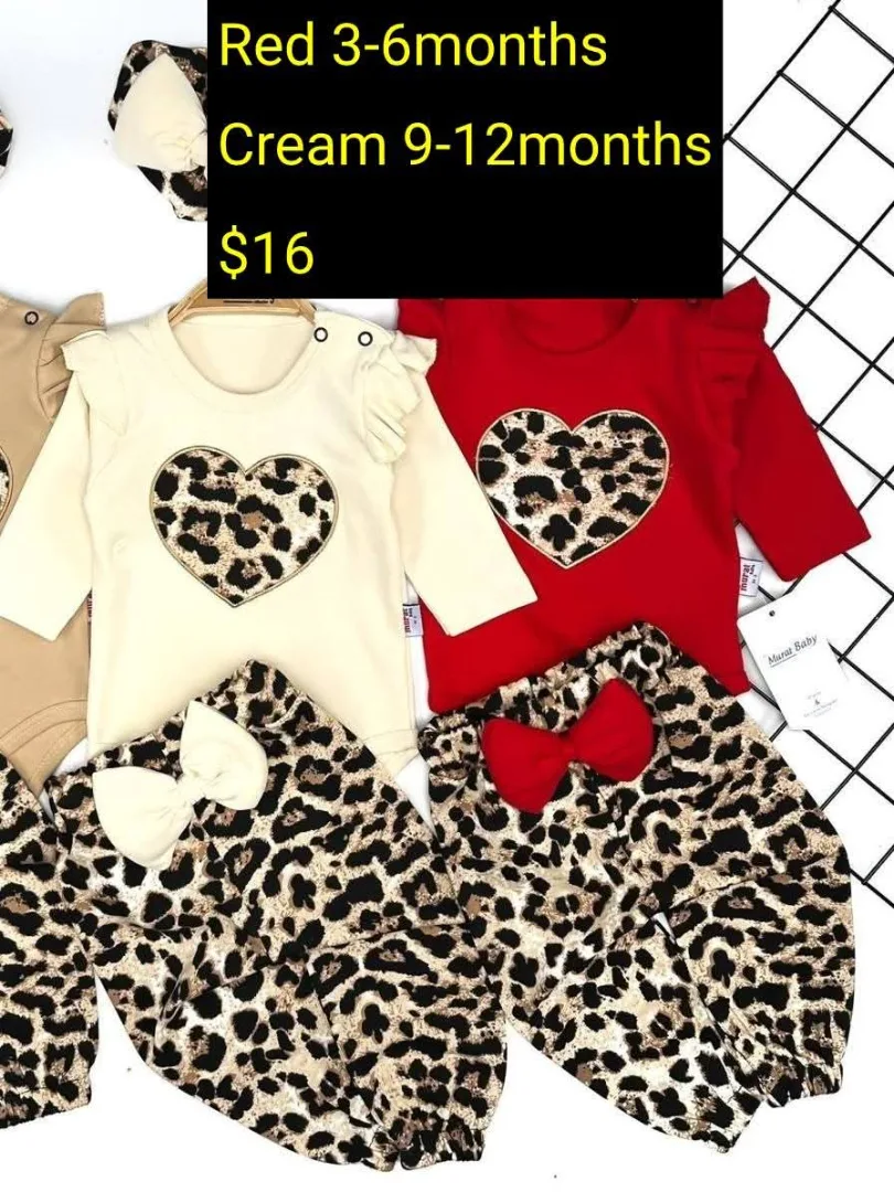 Baby Leopard Print Outfit Set