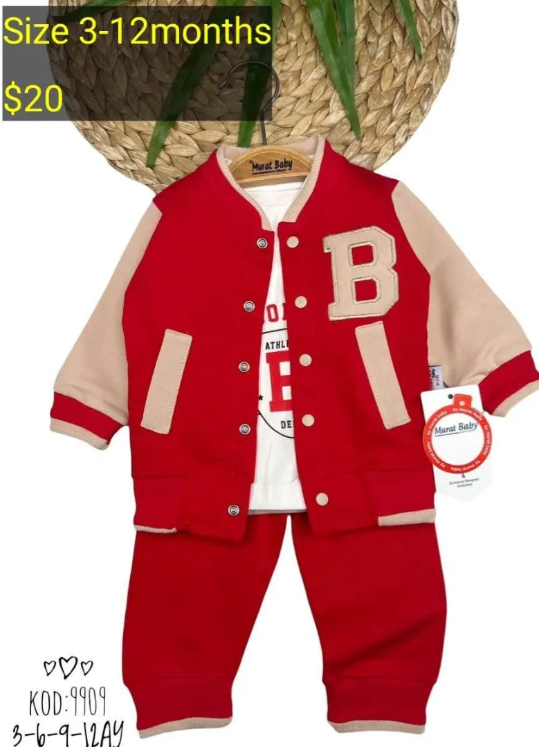 Murat Baby Red Varsity Outfit