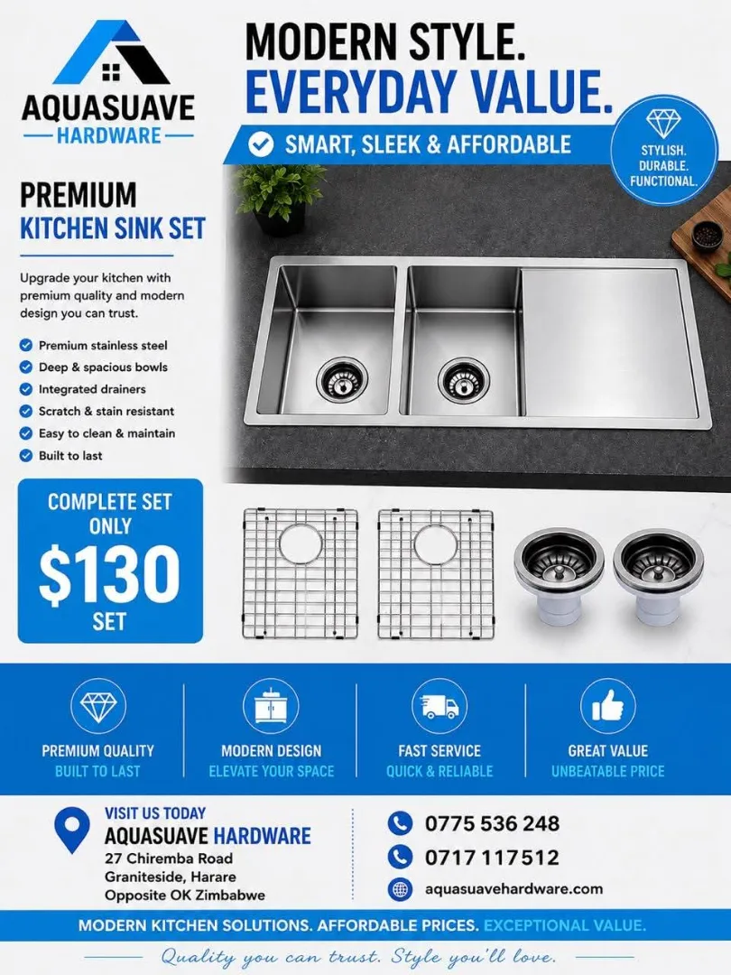 Premium Kitchen Sink Set