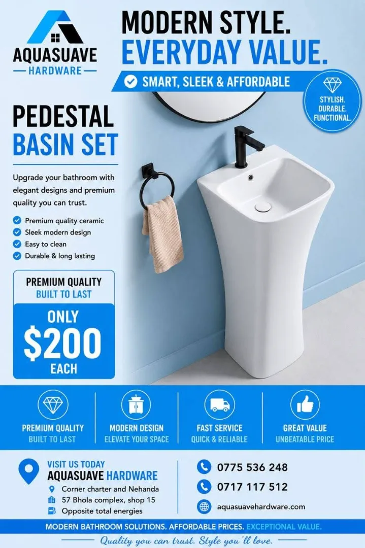 Pedestal Basin Set