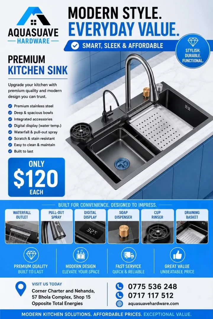 Aquasuave Premium Kitchen Sink