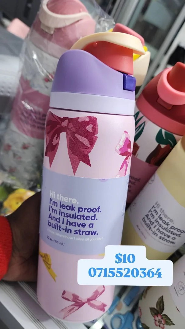 Insulated Leak-Proof Bottle with Straw