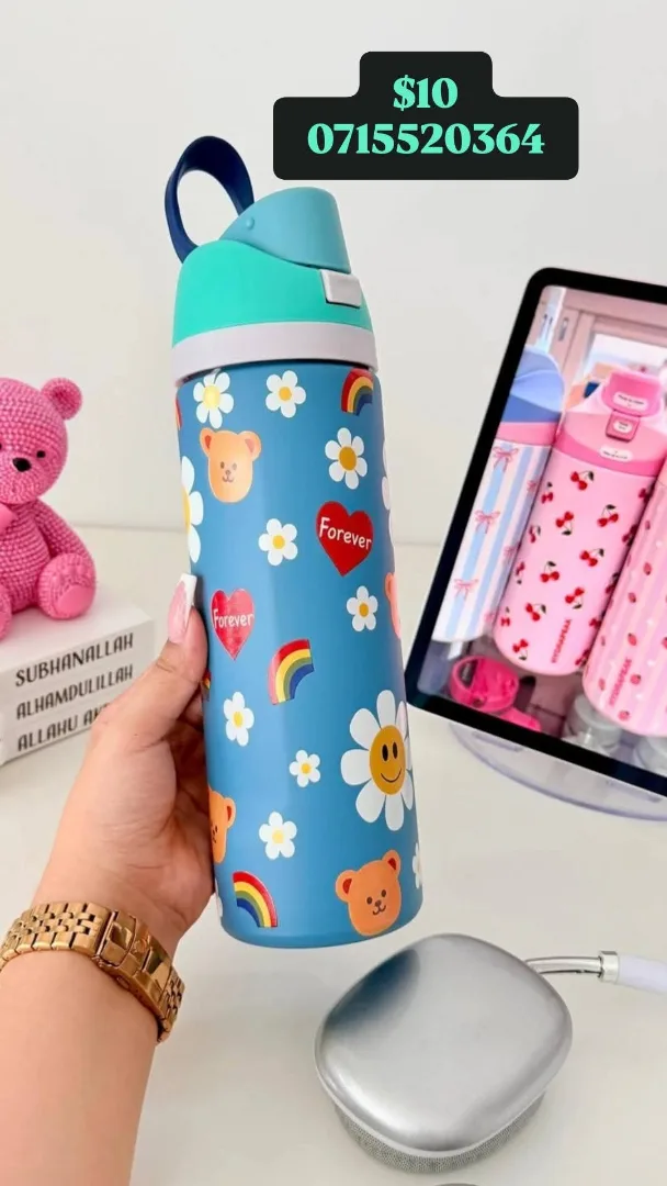 Cute Patterned Water Bottle