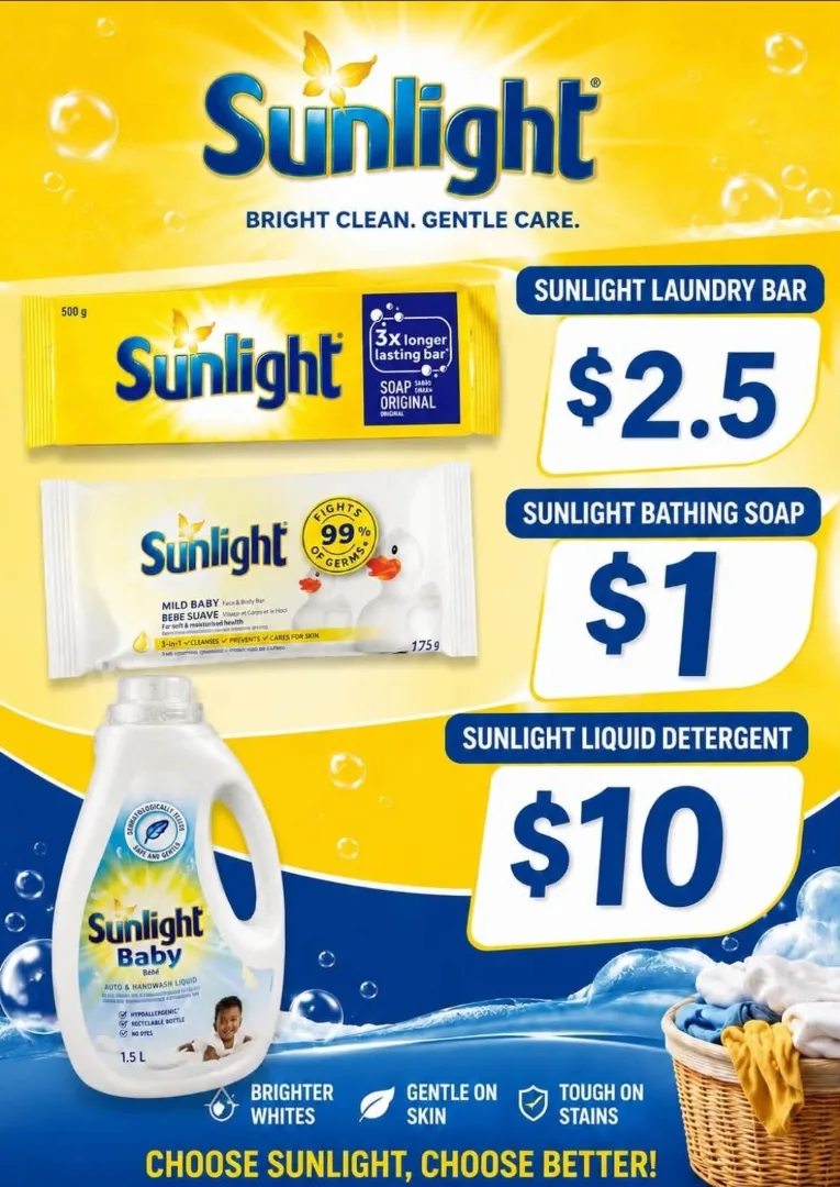 Sunlight Laundry Bar Soap 500g