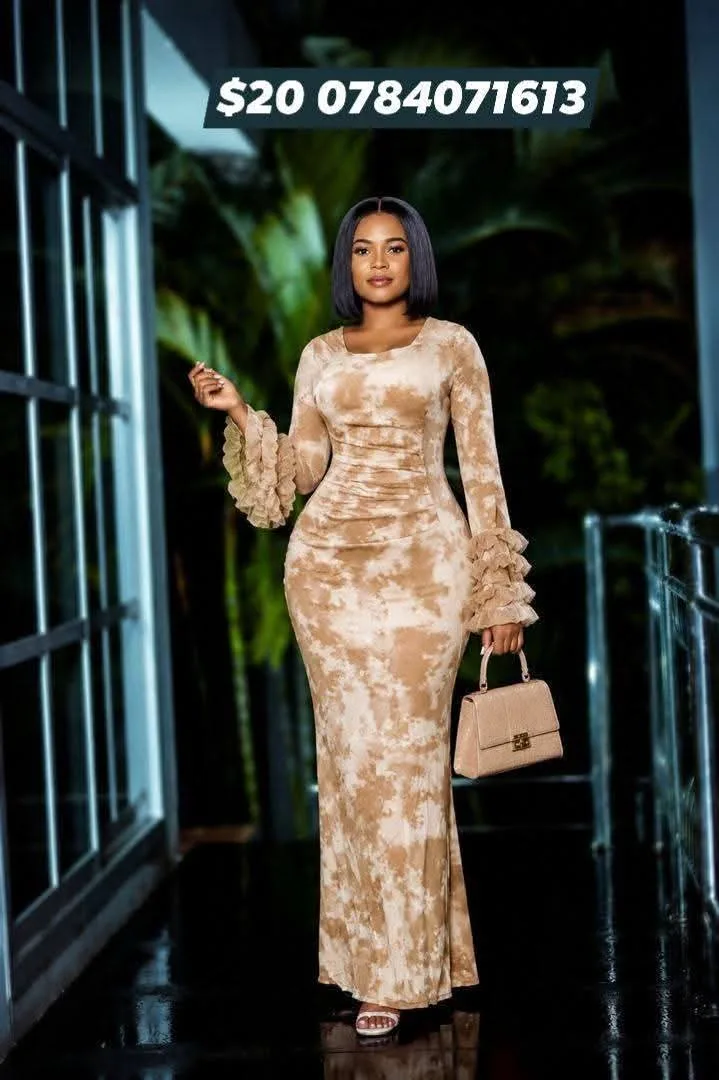 Women's Long Sleeve Maxi Dress