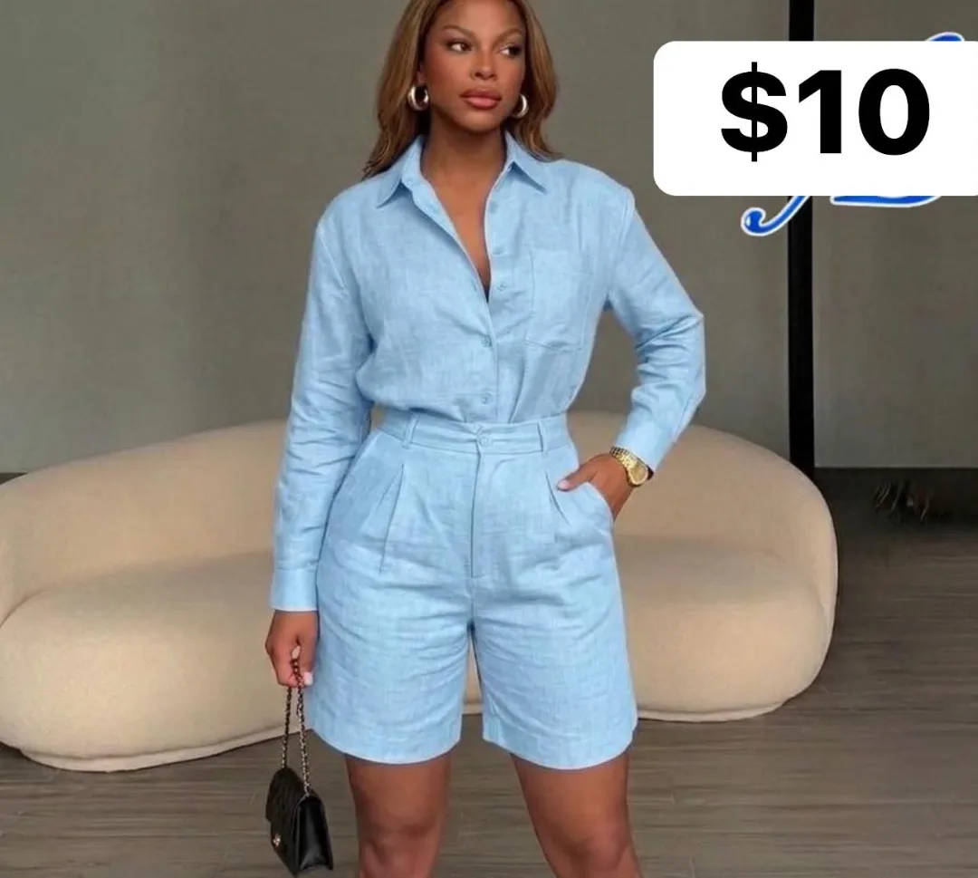 Light Blue Women's Jumpsuit