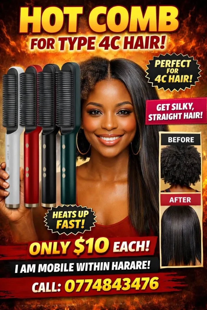 Hot Comb for Type 4C Hair