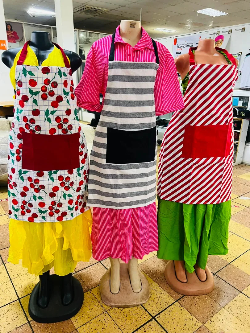Colorful Kitchen Apron with Pocket