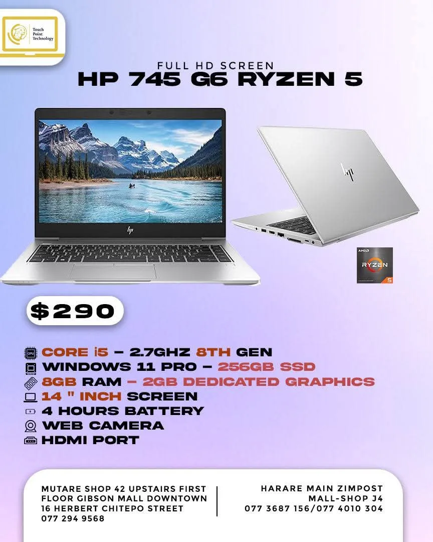 HP 745 G6 Ryzen 5 Laptop