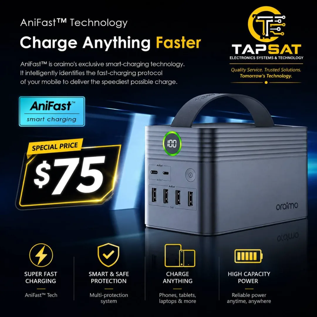Oraimo AniFast Smart Charging Power Bank