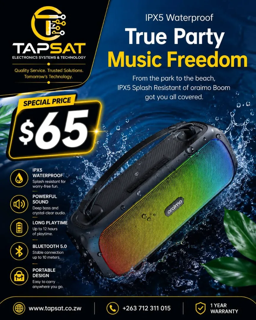 Oraimo Boom IPX5 Waterproof Speaker
