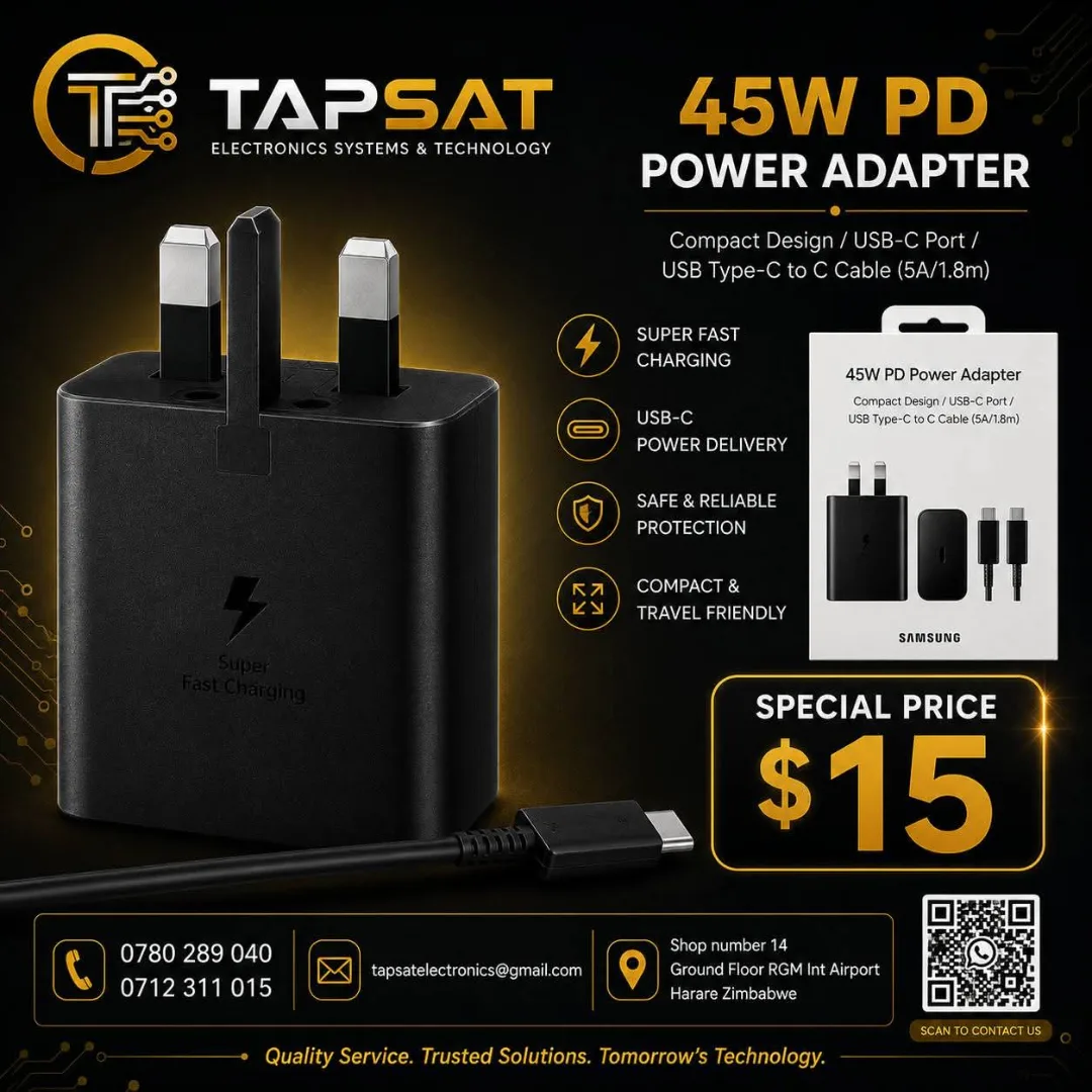 TapSat 45W PD Power Adapter
