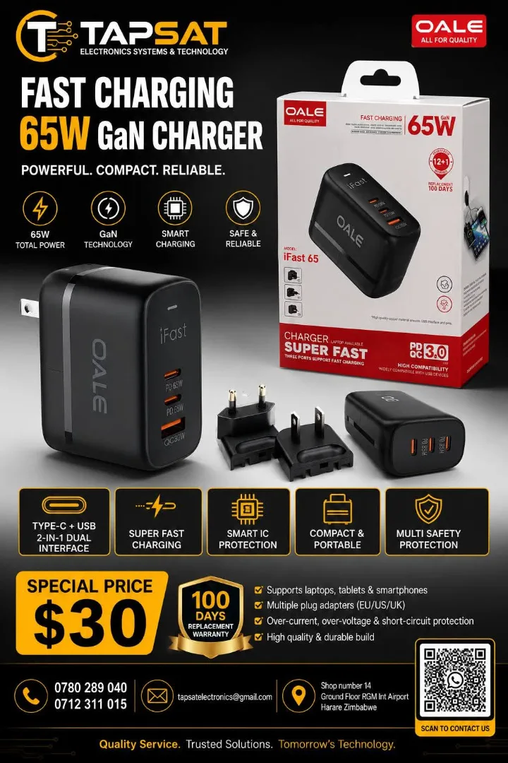 Oale iFast 65W GaN Charger