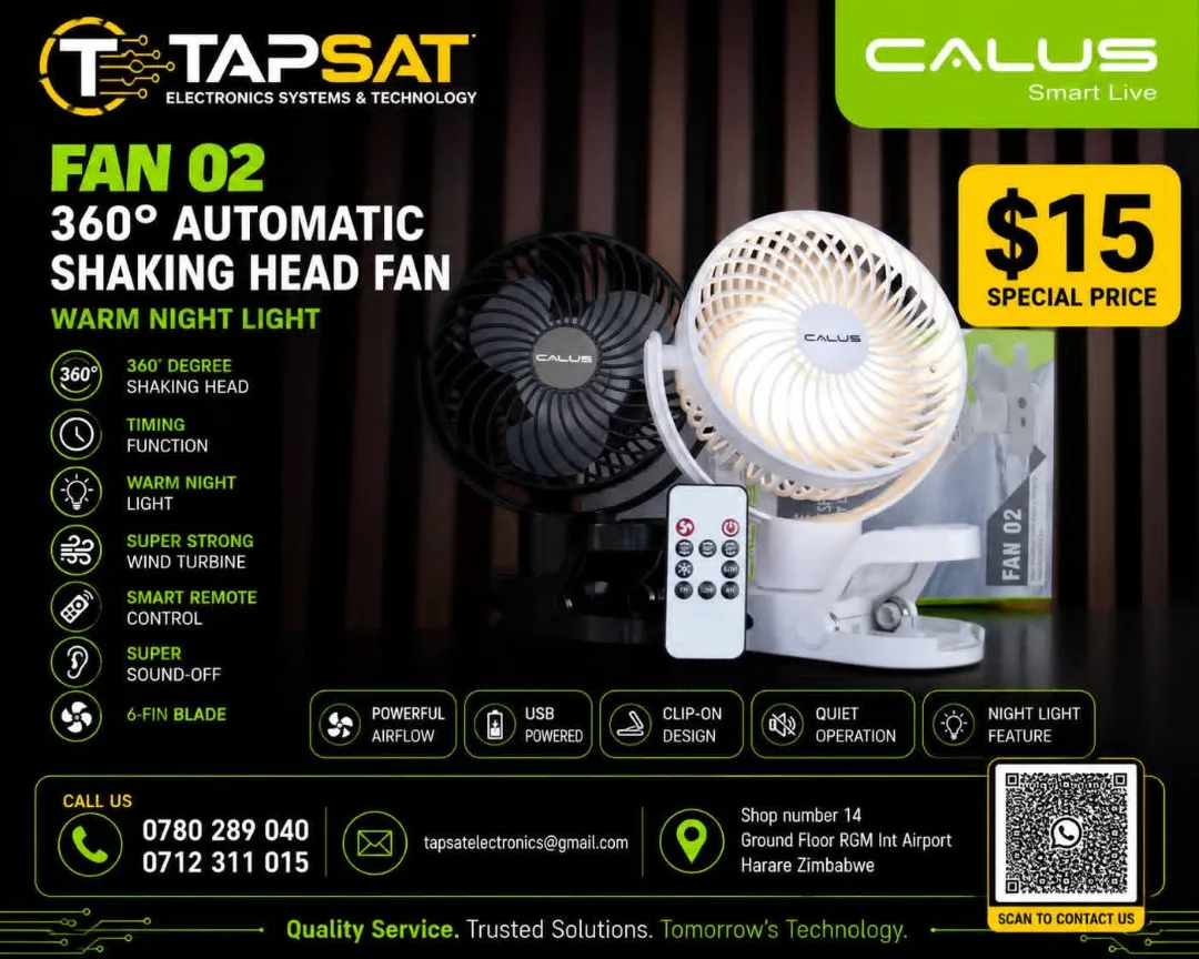 Calus Fan O2 Automatic Shaking Head Fan
