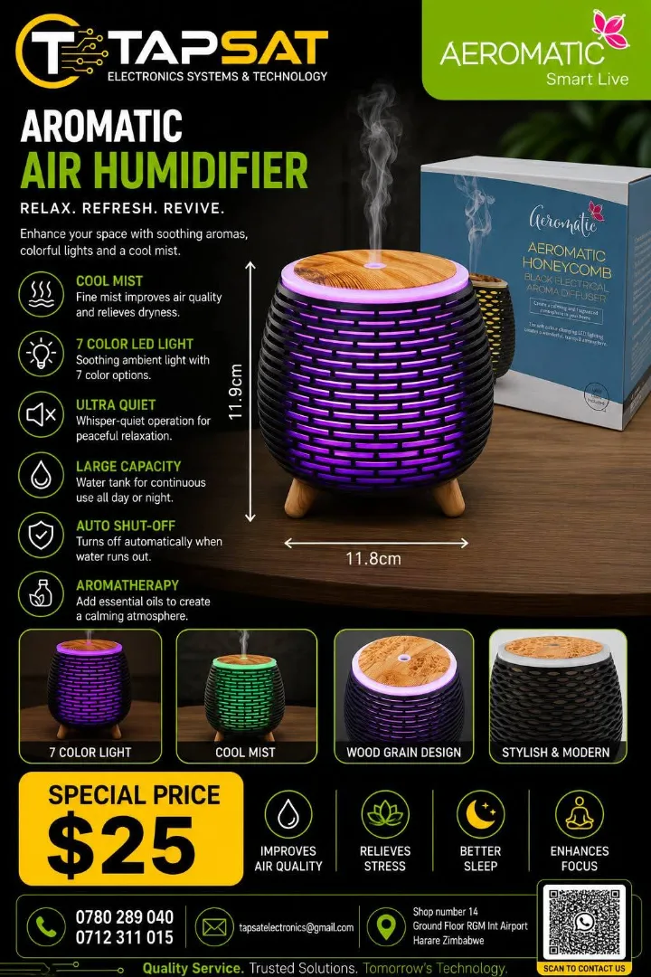 Aromatic Air Humidifier with LED Light