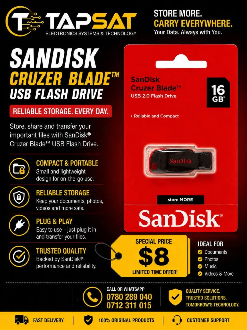 SanDisk Cruzer Blade 16GB USB Flash Drive