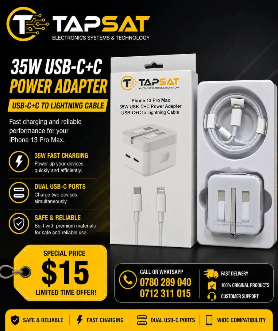 35W USB-C+C Power Adapter