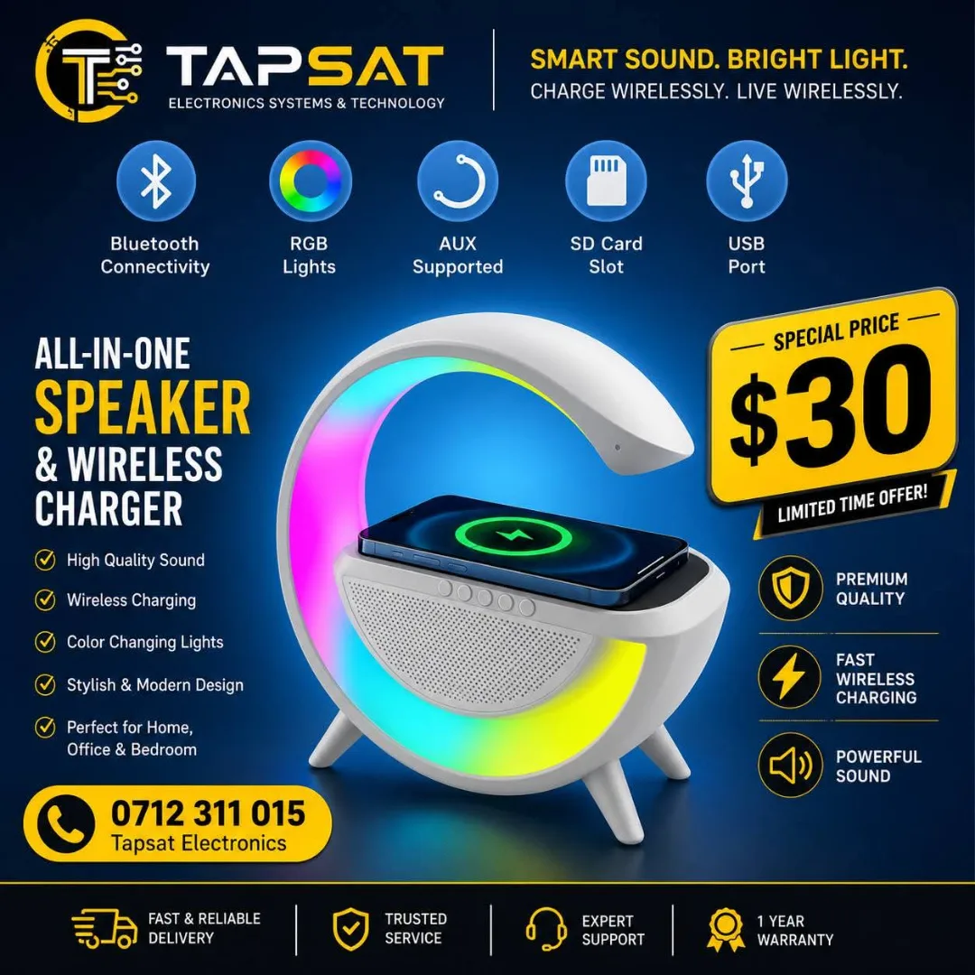 Tapsat All-in-One Speaker & Wireless Charger