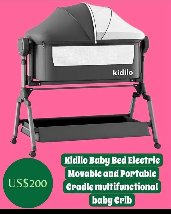 Kidilo Electric Movable Baby Crib