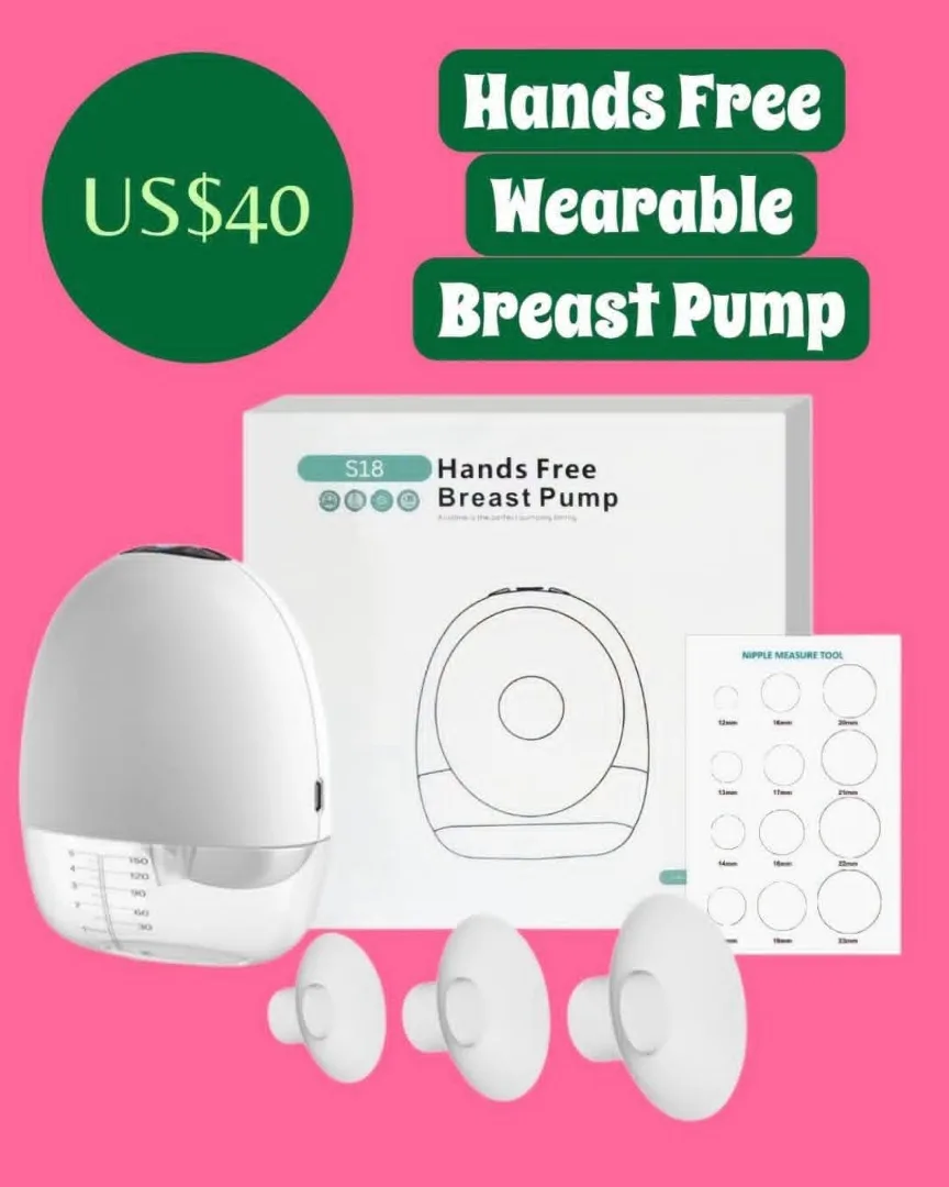 S18 Hands Free Wearable Breast Pump