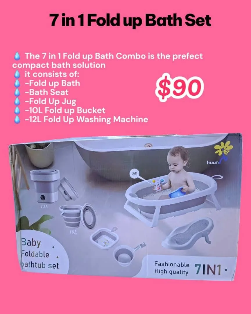 7 in 1 Fold Up Bath Set