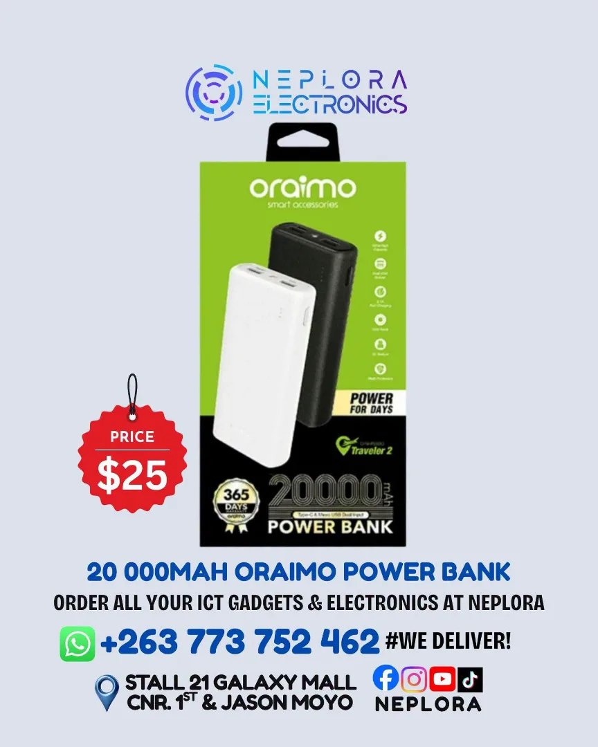 Oraimo 20000mAh Power Bank