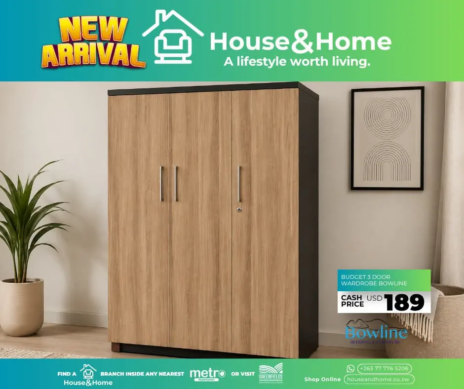Budget 3 Door Wardrobe Bowline
