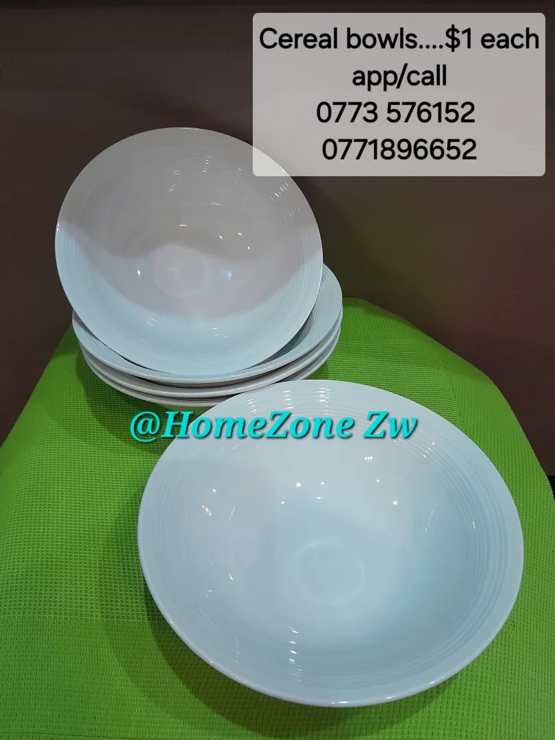 White Cereal Bowls