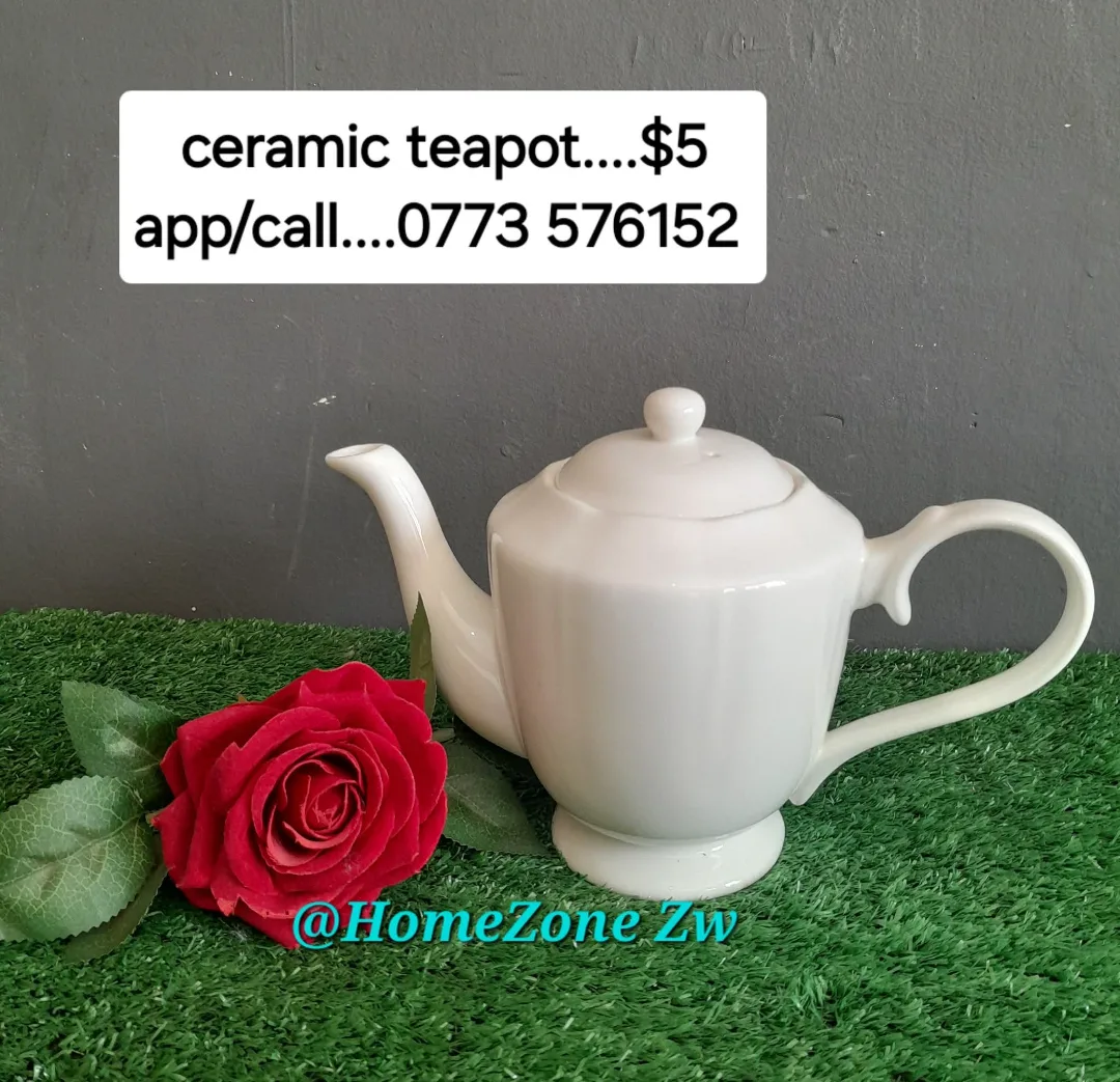White Ceramic Teapot