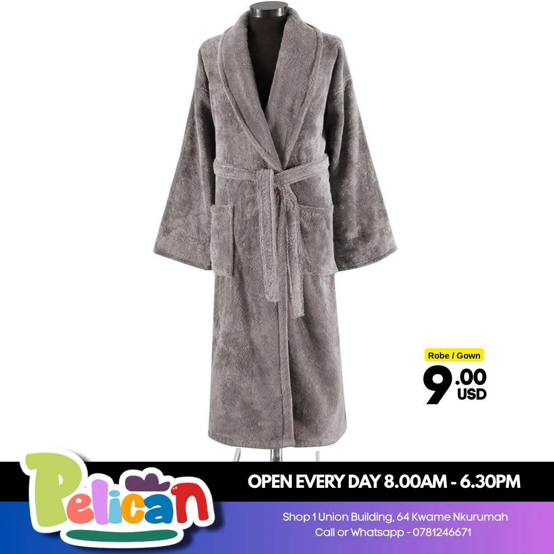 Soft Grey Bathrobe