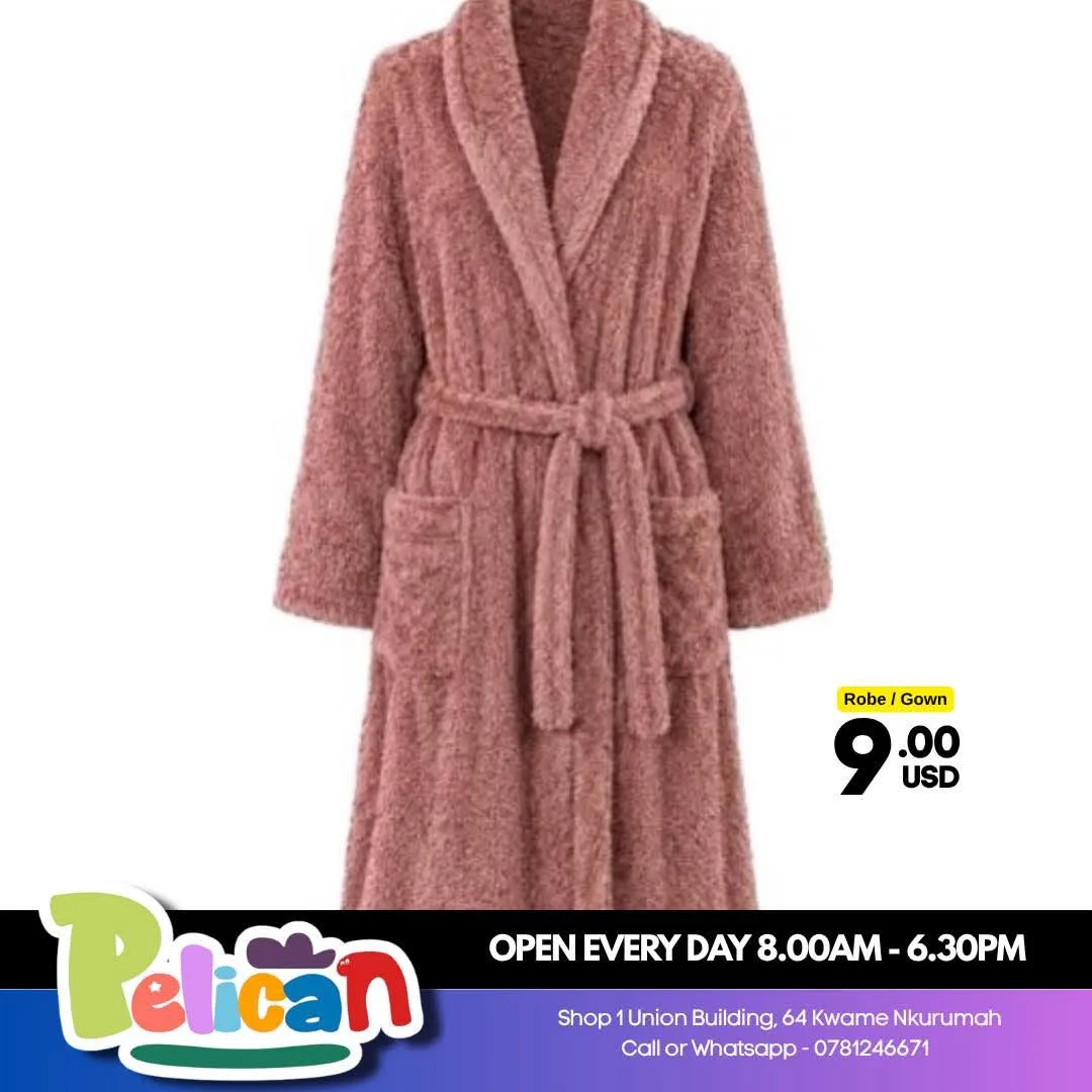Soft Pink Robe Gown