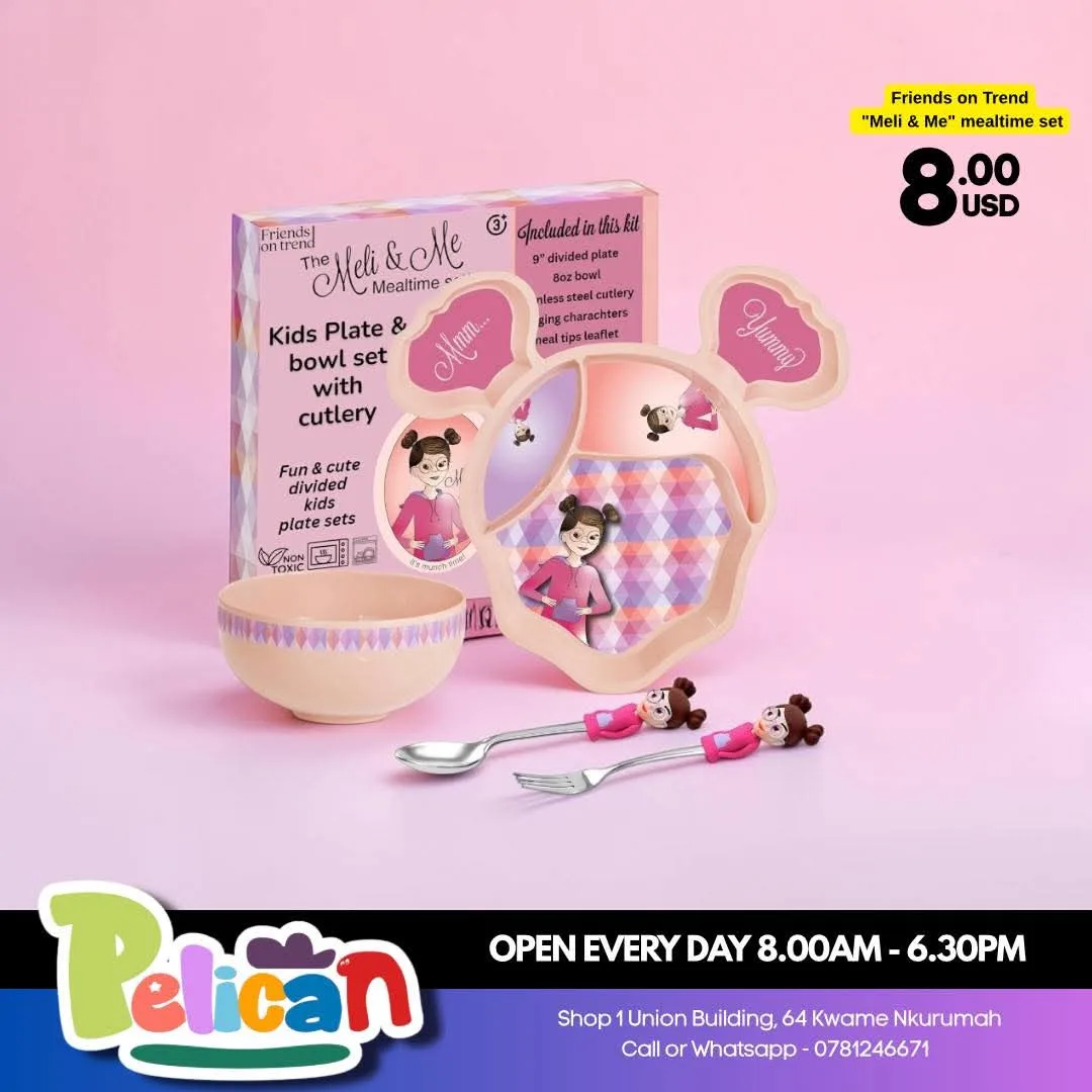 Meli & Me Kids Plate and Bowl Set