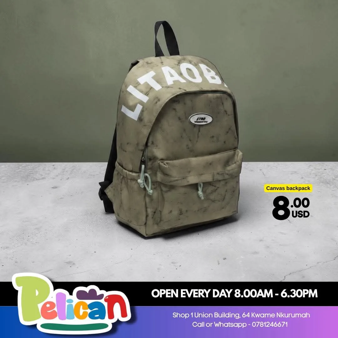 LITAOB Canvas Backpack