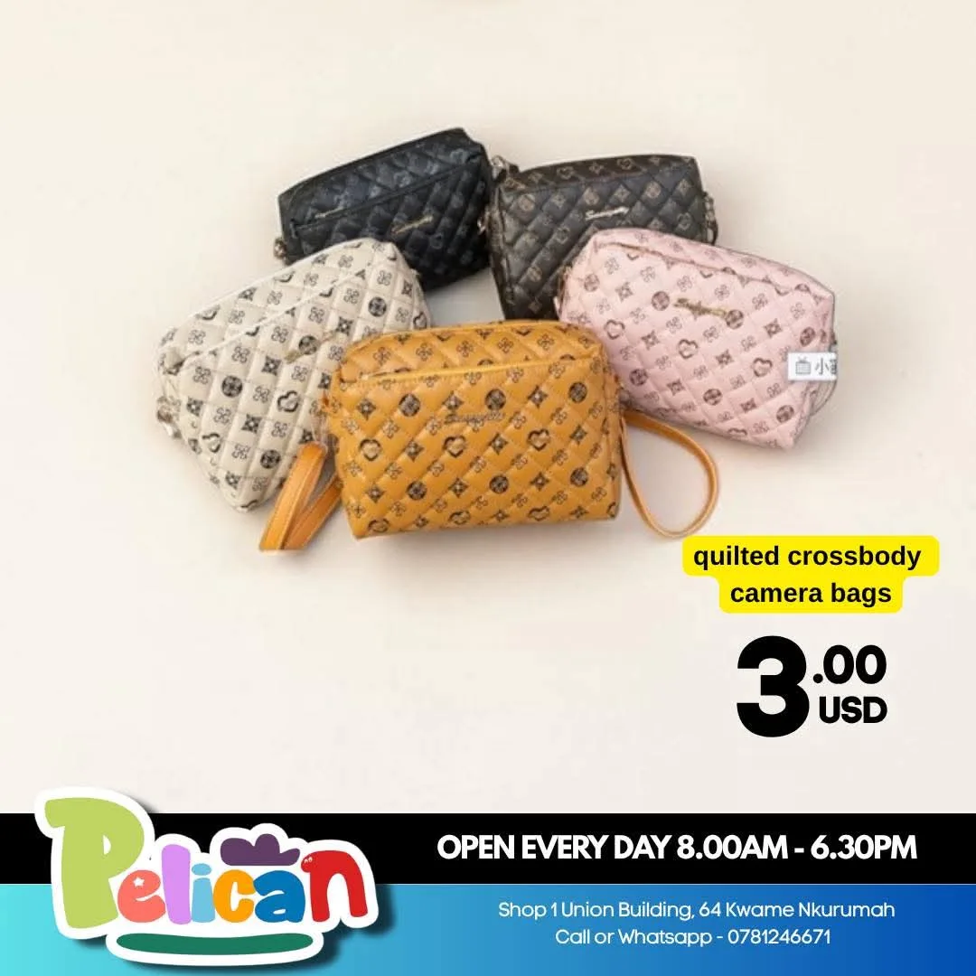 Quilted Crossbody Camera Bag