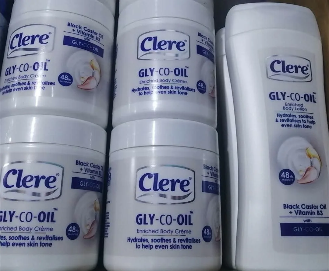 Clere Gly-Co-Oil Body Crème and Lotion