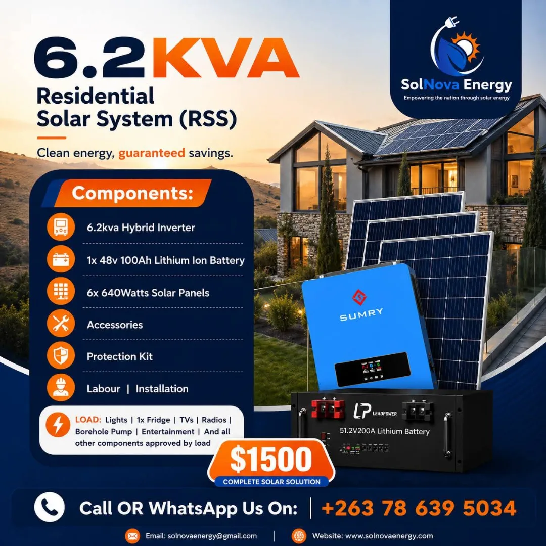6.2KVA Residential Solar System