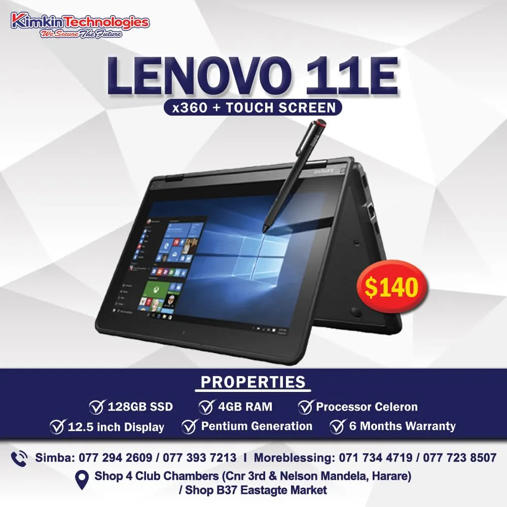 Lenovo 11E x360 Touch Screen Laptop