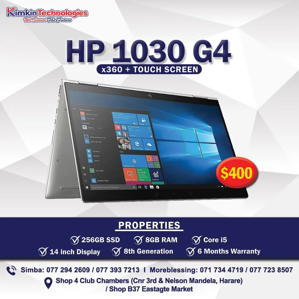 HP 1030 G4 x360 Touch Screen Laptop