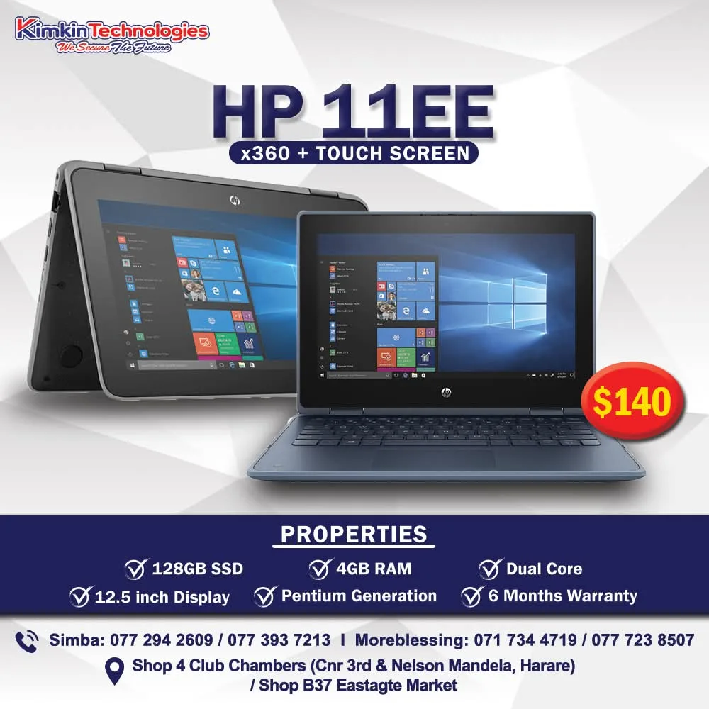 HP 11EE x360 Touch Screen Laptop