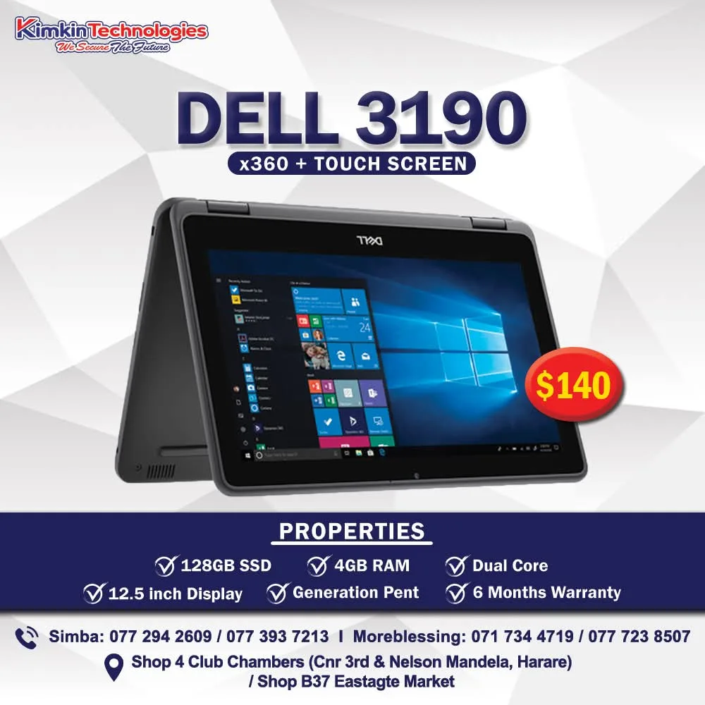 Dell 3190 x360 Touch Screen Laptop